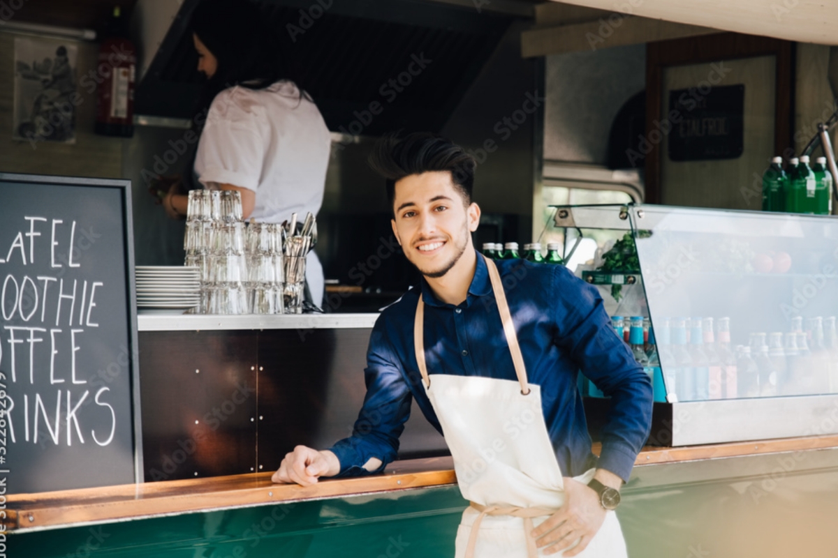 A man in bakery