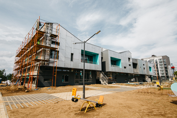 School in the middle of construction