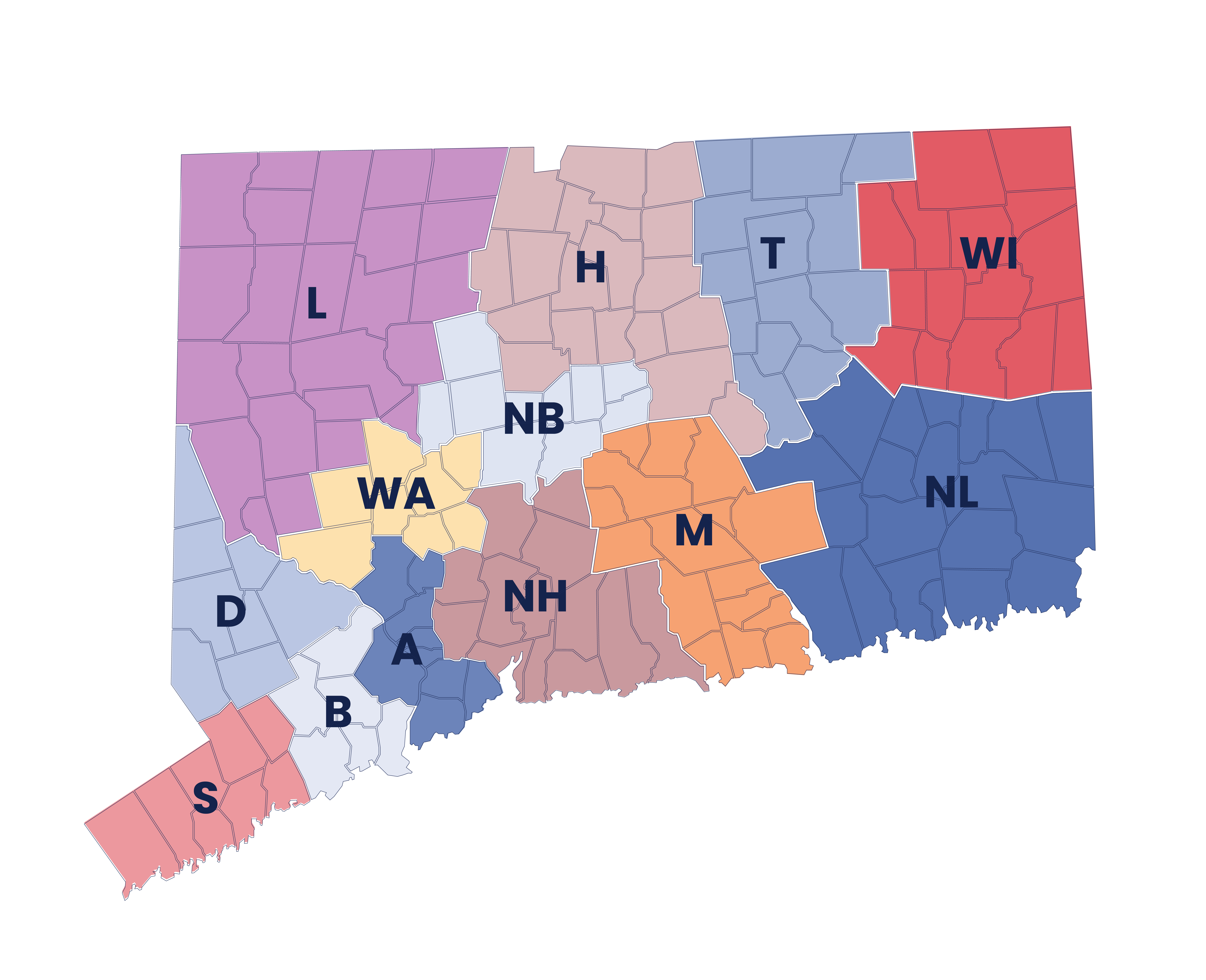 District Map by colors