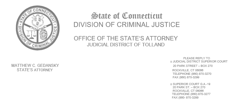Tolland State's Attorney