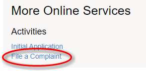 file a complaint