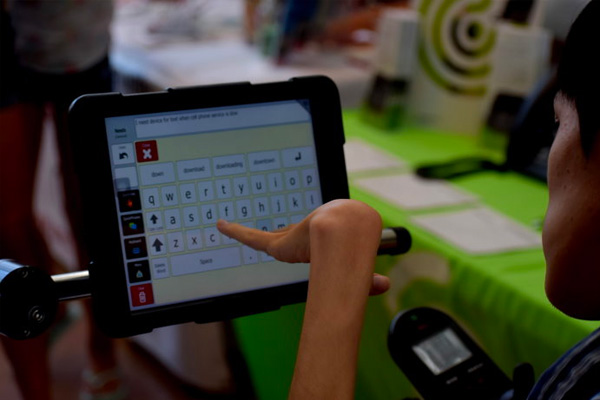 Someone using assistive technology