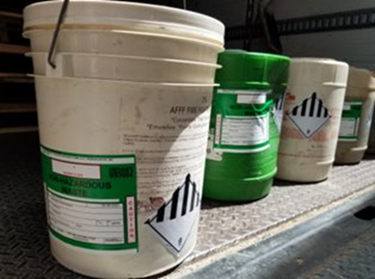 AFFF containers