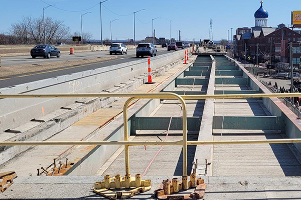 Bridge deck removal