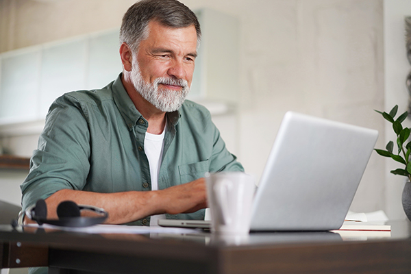 Man on laptop