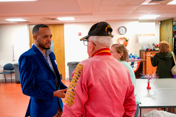 Meeting with veterans