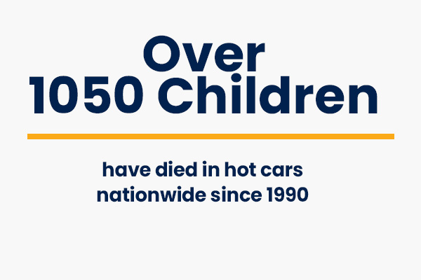 over 1050 children have died in hot cars nationwide since 1980 - crash course safety facts