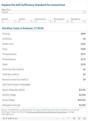 Picture of the SELF-SUFFICIENCY STANDARD CALCULATOR