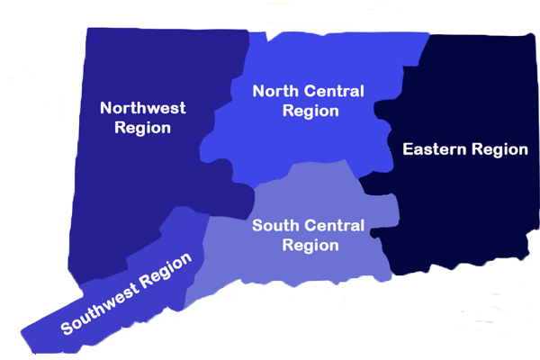 The Workforce Regions Map:  Northwest , North Central, Eastern, South Central, Southwest