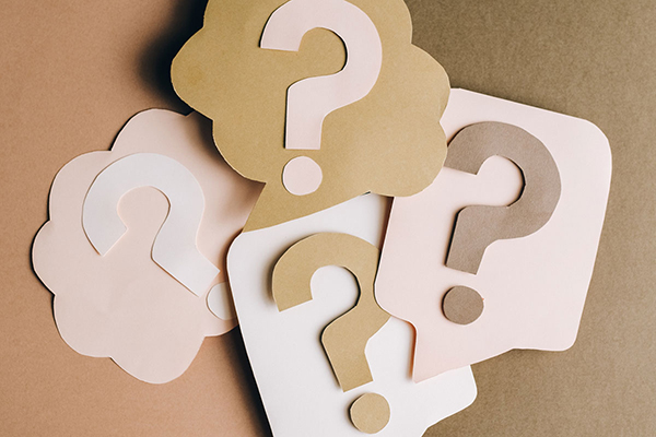 Four question marks